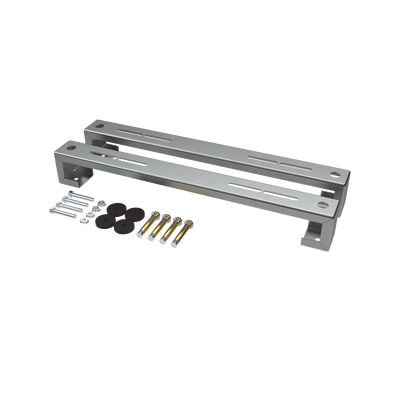 ZT-MPF-180 Base para piso universal ajustable para capacidades de 1 a 3 toneladas con pernos deslizables y amortiguación