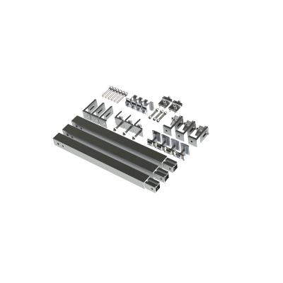 Caja de accesorios de aluminio  anodizado para montaje VEKTOR8R3M , arreglo 1X4 para techo