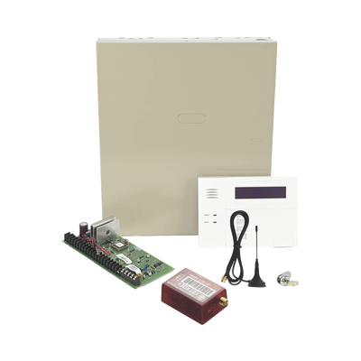 KIT de Panel de Alarma Hibrido/Teclado 6160RF Y Comunicador 3G/4G con 1er AÑO "ILIMITADO" de Comunicación 3G/4G/Aplicación gratuita.