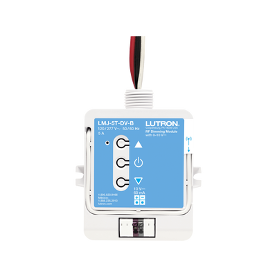 (RadioRA2) Relay control de iluminación 0-10V, carga 5A, 120/277V, compatible con RadioRA2, RA2Select y RR3.