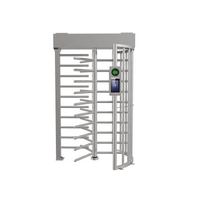 Torniquete SENCILLO (1 Carril) de Cuerpo Completo Bidireccional / Exterior /  Acero Inoxidable SUS304 / 30 Personas por Minuto / Compatible con Reconocimiento Facial (Terminal no Incluida)