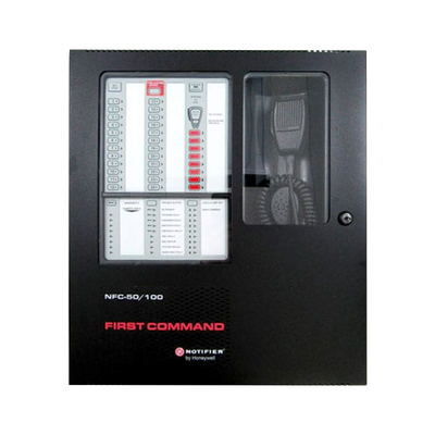 Centro de Comando de Emergencia para Voceo y Evacuación / 50 W a 25 V / para Paneles Direccionables de Detección de Incendio Serie FireWarden de NOTIFIER