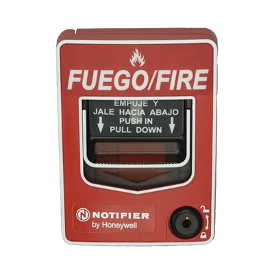 Estación Manual de Emergencia Inalámbrica / Protocolo FlashScan® de NOTIFIER / Incluye Baterías / Texto en Español