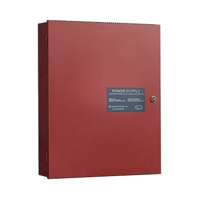 Fuente de Alimentación Remota / 10 Amperes / 3 Entradas / 7 Salidas NAC o Auxiliar de 24 Vcc / Compatible con paneles Notifier, Farenhyt, Silent Knight y Fire-Lite / Gabinete Rojo