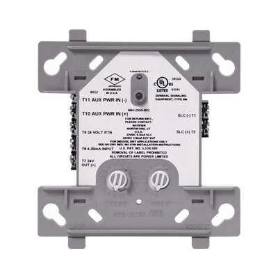 Módulo de entrada Analógica 4-20 mA / Direccionable / Compatible solo con NFS2-3030 / Tecnología FlashScan® de NOTIFIER