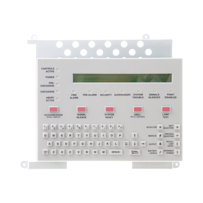 Teclado con Pantalla LCD de 80 Caracteres / para CPU2-640 y NFS-320 de NOTIFIER / Texto en Inglés