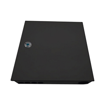 Distribuidor de fibra óptica, vació, 19in, para instalación en pared, "Acepta 48 acopladores SC simplex / 96 LC Duplex"