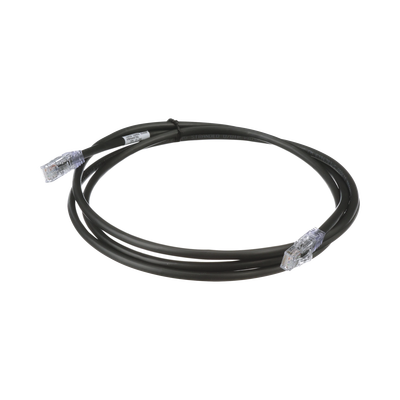 Cable de Parcheo UTP, Cat6A, 24 AWG, CM, Color Negro, 3ft