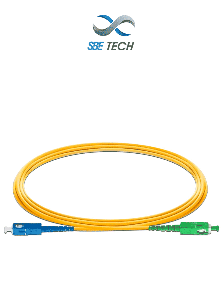 SBETECH SBE-JUMSCSCAPC2MSM - Jumper SC/UPC a SC/APC, monomodo de 2 metros