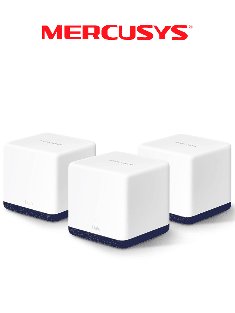 MERCUSYS - HALO H50G(3-PACK) / Sistema Wi-Fi Mesh para Todo el Hogar AC1900 / Paquete con 3 piezas