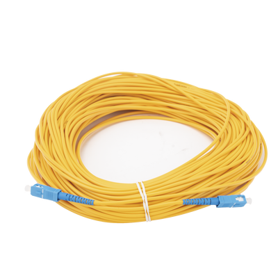 Jumper de Fibra Óptica Monomodo SC/UPC-SC/UPC Simplex de 50 metros,  3mm