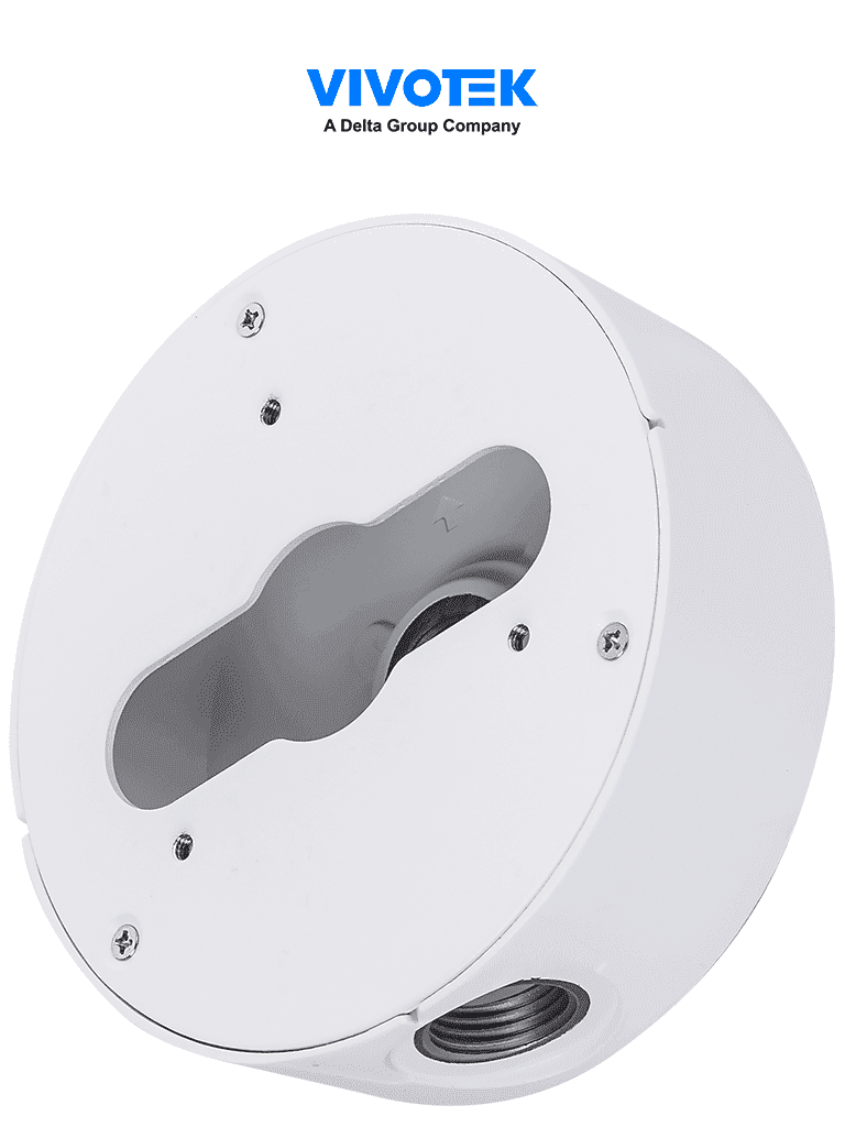 VIVOTEK AM-71E-V02 - Caja de conexiones para exterior, para camaras bullet y domo, color blanco, Material de aleacion de aluminio