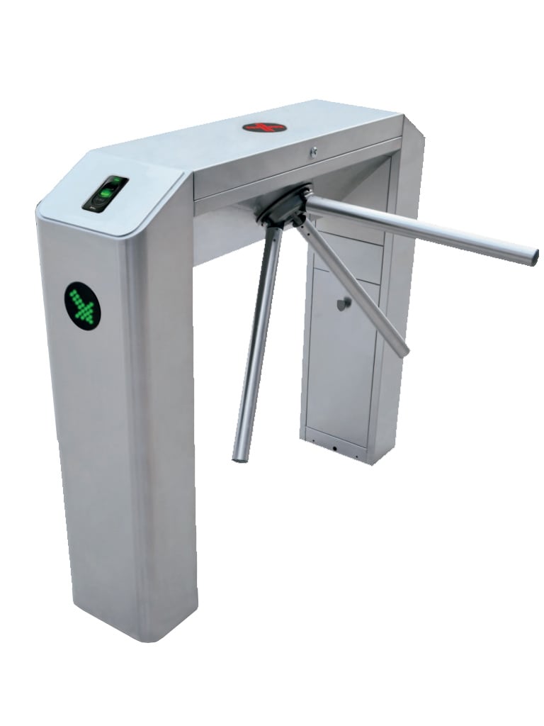 ZKTECO TS2022PRO - Torniquete Bidireccional Semiautomático Tipo puente / Acero SUS304 / Carril 50 cm / 110V / Exterior Protegido / 25 a 48 Personas x Min. / Indicadores LED / Incluye Lectores FR1200 y Panel InBio260 Integrado