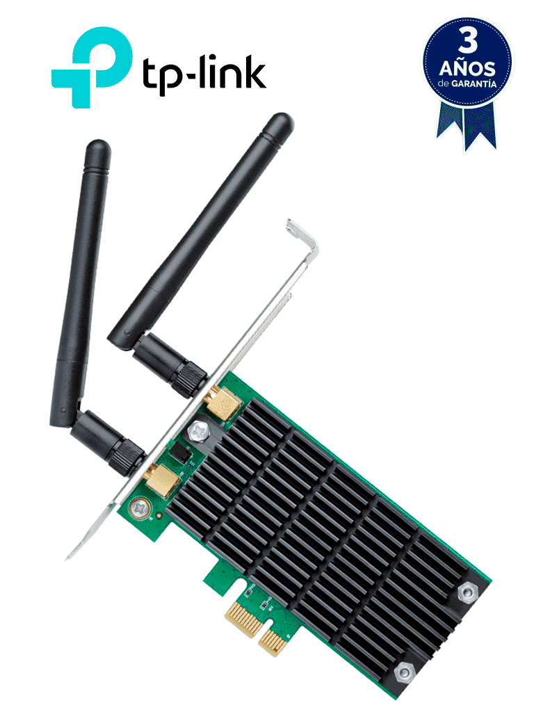 TP-LINK - Archer T4E / Adaptador PCI Express inalámbrico de doble banda AC1200