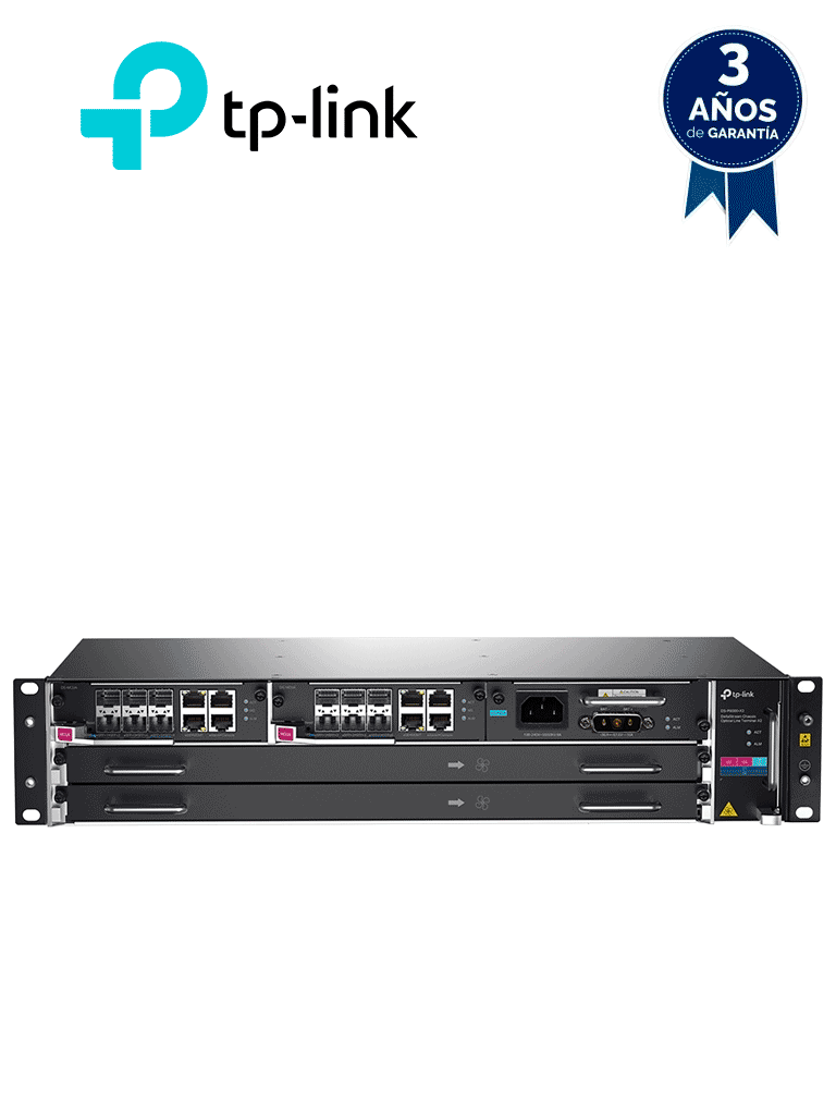 TP-LINK DS-P8000-X2 - OLT con Chasis DeltaStream OLT-X2 GPON  XGS-PON ,Soporte para dos tarjetas de servicio GPON o XGS-PON , Funciones L2 Completas y L2+/L3 Avanzadas, Gestión centralizada (DMPS).