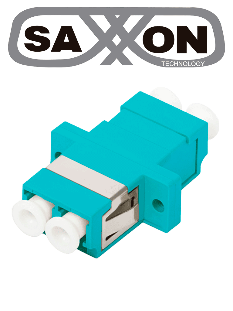SAXXON JALC3CD - Adaptador unitario de fibra / Para LC / OM3 / AQUA / Duplex