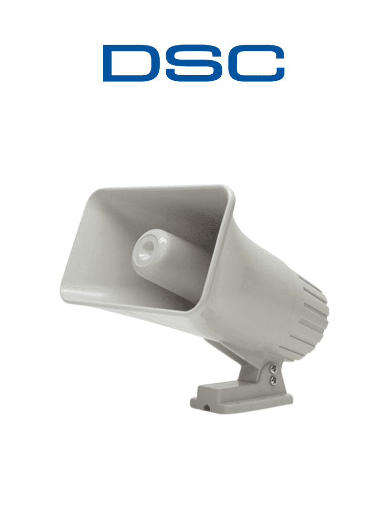 DSC SD30W - Sirena Cableada para Exterior (requiere gabinete modelo GMX-001 para montaje a exterior) 12 VCD 30W 2 tonos 120 dB
