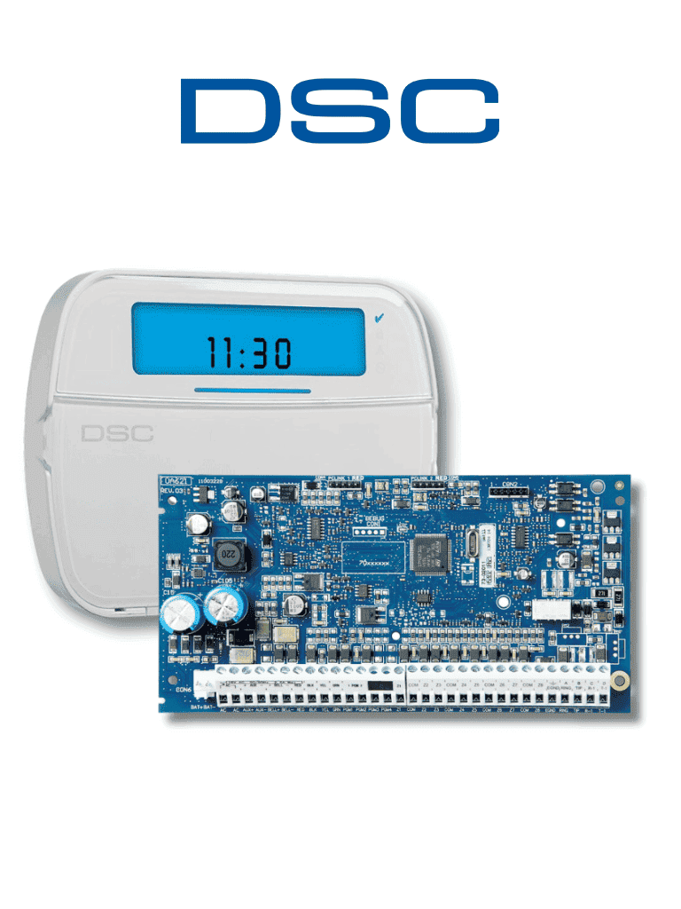 DSC HS2032CLC2SPA -  Kit que contiene Panel de Alarma PowerSeries NEO HS2032  Y Teclado de Iconos PowerSeries NEO HS2ICN.