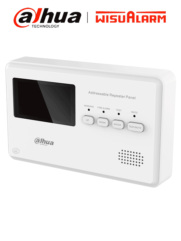 DAHUA WISUALARM DHI-HY-1330 - Panel Repetidor Direccionable/ 2 Hilos/ Indicadores de Estado/ Sonido de Alarma 65dB–115dB/ Cumple con Norma EN54-2/ Distancia de Comunicación Hasta 1500 Mts/