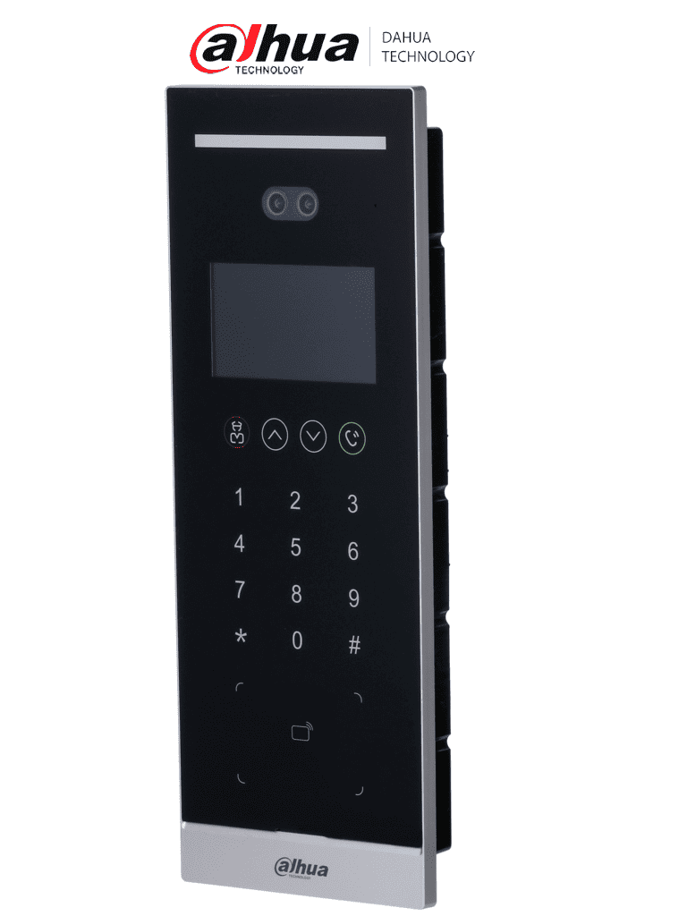 DAHUA DHI-VTO6531-S2 - Frente de calle departamental IP con reconocimiento facial / Pantalla LCD de 4.3" / Cámara de 2MP HD / 40,000 usuarios / 20,000 rostros / 20,000 tarjetas IC  / Salida de 12V 500mA   No incluye caja de montaje