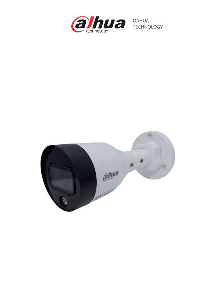 DAHUA DH-IPC-HFW1439S1-A-IL  -Cámara IP Bullet de 4 Megapíxeles/Iluminador Dual/ Lente de 2.8mm/ 94 Grados de Apertura/ Micrófono Integrado/ 30 Metros de Iluminación con Luz Visible/ H.265+/ WDR de 120 dB/ PoE