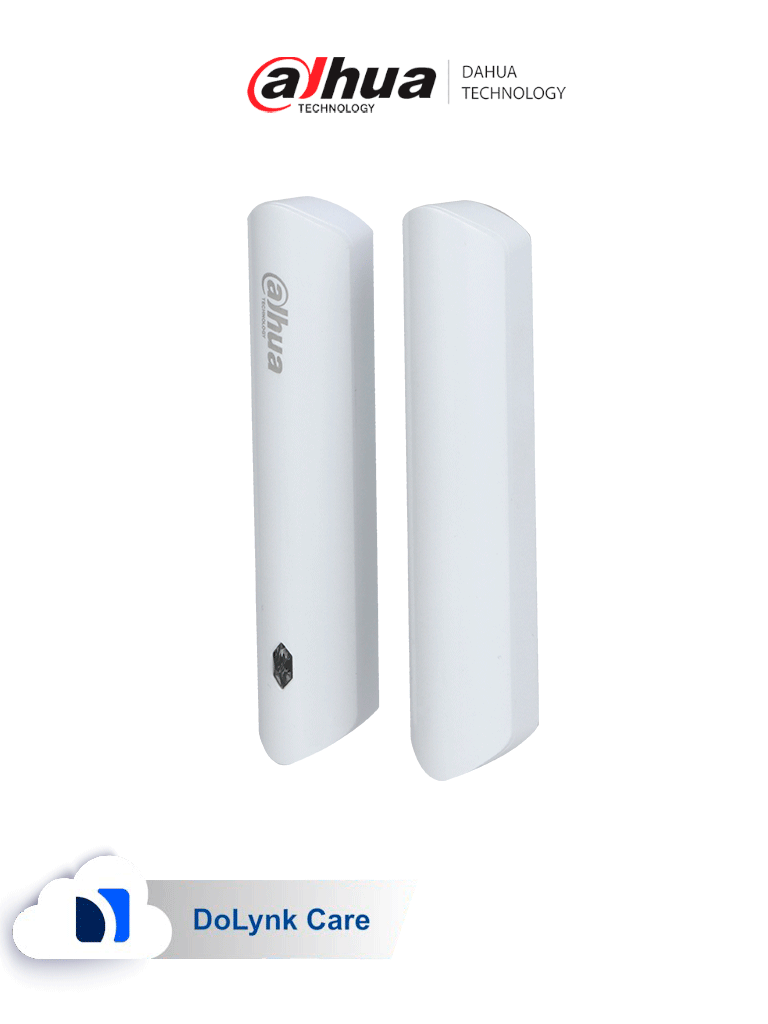 DAHUA DHI-ARD323-W2 - Contacto Magnético Inalámbrico Interior / 1 Entrada de Contacto Seco / Led Indicador / Alarma de Batería Baja / Detección de Intensidad de Señal / Función de Salto de Frecuencia /