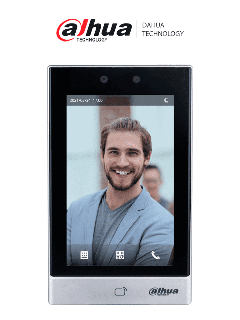 DAHUA ASI7213S-W - Control de Acceso con Reconocimiento Facial/ Pantalla Touch de 7 Pulgadas/ MIFARE/ Cámara de 2 MP/ Conexión WiFi/ 50,000 Usuarios/ 50,00 Rostros/ 100000 tarjetas/ 50,000 Passwords/ 100,000 Registros/