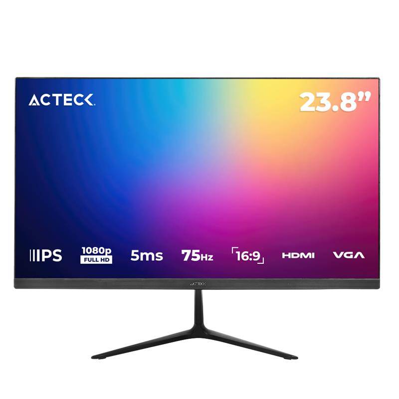 Monitor  ACTECK Captive Vivid SP240 - 23.8 pulgadas, 250 cd / m², 1920 x 1080 Pixeles, 5-8 ms, Negro