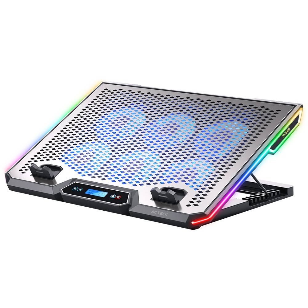 Base Enfriadora para Laptop FROOST ZERO BE640 Acteck Elite Series Base Enfriadora para Laptop 15.6 Pulgadas - 6 Ventiladores, 2 Puertos USB 2.0, 7