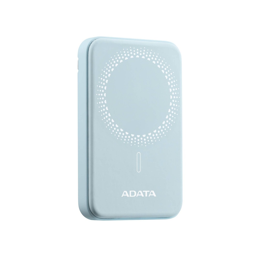 Powerbank inalambrico ADATA R050 - 5, 000mAh, Carga rápida QC/PD de 20 W. MAGNETICO. Color AZUL, PR050-11LB