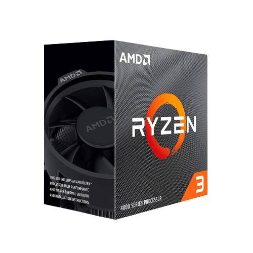 AMD RYZEN 3 4100 - 4 núcleos, Socket AM4, Con Ventilador, Se requiere una tarjeta gráfica independiente.