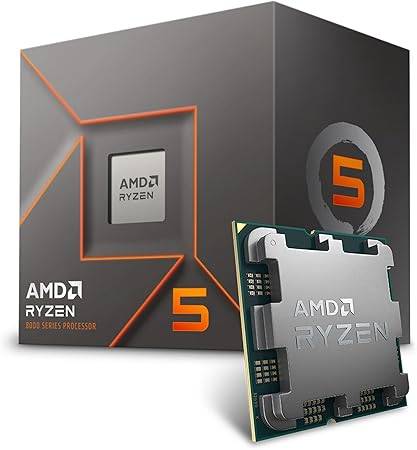AMD RYZEN 5 8400F - 6 núcleos, Socket AM5, Con ventilador, Se requiere una tarjeta gráfica independiente