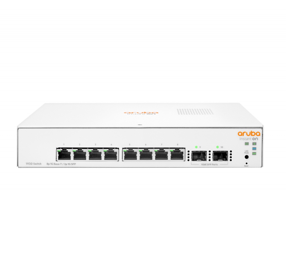 Switch HPE Instant On 1930 Gigabit Ethernet - 8 puertos, 2SFP 1GbE ports (JL680A)