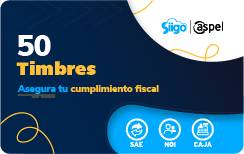 Timbres Fiscales ASPEL PAQUETE DE 50 Timbres FACTE/50 (Electrónico) -