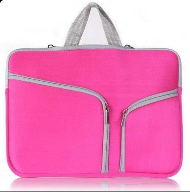 Funda - 15.4 Pulgadas, p/Laptop, Neopreno, Rosa, BROBOTIX 457896R