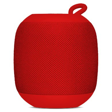 BOCINA BLUETOOTH - INALAMBRICA, RECARGABLE, STEREO C/RADIO FM, LECTOR USB, MICRO USB, 3.5 MM, REDONDA, PORTATIL, ANTIDESLIZANTE, ROJO, BROBOTIX 263816