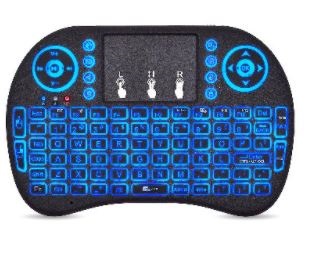 Teclado Mini Inalámbrico - Recargable, Iluminado RGB  (963814), Brobotix.
