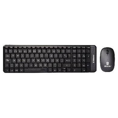 Kit Teclado y Mouse inalámbrico - compacto, Español, Negro, 10 m, 6000618 BROBOTIX