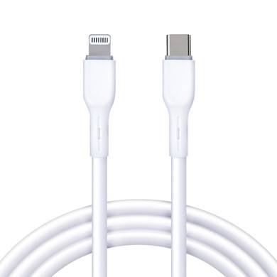CABLE USB V3.0 TIPO C - LIGHTNING - 1 METRO, BLANCO, BROBOTIX  6006818