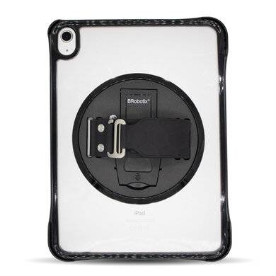 FUNDA GLASS CON GIRO 360° PARA IPAD 2025 11.0 - A16 2025 (A3354, A3355, A3356), FUNDA TRASPARENTE, INCLUYE CORREA DE MANO GIRATORIA, BROBOTIX 406122