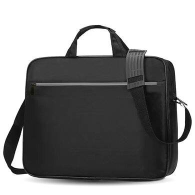 MALETÍN 15.6 A 17 PULGADAS - TIPO PORTAFOLIO PARA LAPTOP, MODELO LEGEND, CON ASA Y CORREA, NEGRO, 406214 BROBOTIX