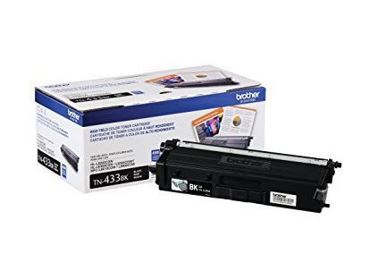 Tóner Brother TN433BK negro - rendimiento apróximado 4, 500 páginas, compatible con MFCL8900CDW