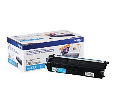 Tóner Brother TN433C cian - rendimiento apróximado 4, 000 páginas, compatible con MFCL8900CDW