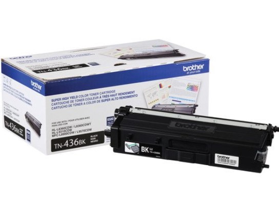 Tóner Brother Valor TN436BK negro - rendimiento aproximado 6, 500 páginas, compatible con MFCL8900CDW, MFCL9570CDW, HLL9310CDW