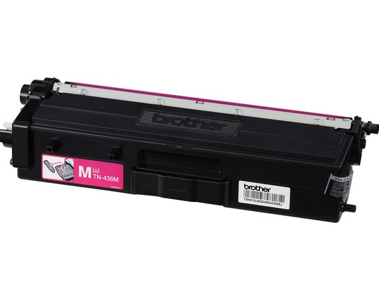 Tóner Brother Valor TN436M magenta - rendimiento aproximado 6, 500 páginas, compatible con MFCL8900CDW, MFCL9570CDW, HLL9310CDW