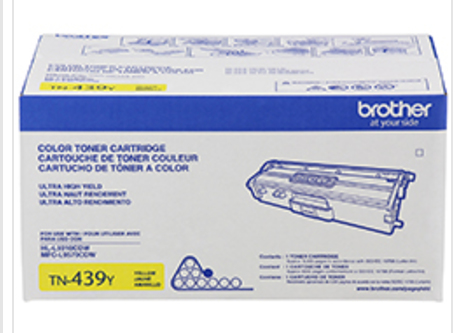 Tóner Brother Valor TN439Y amarillo - rendimiento aproximado 9, 000 páginas, compatible con HLL9310CDW, MFCL9570CDW