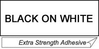 Etiqueta blanca continua laminada con adhesivo super resistente Brother TZES261 - de 36 mm de ancho x 8 mts de largo. Impresión en negro.