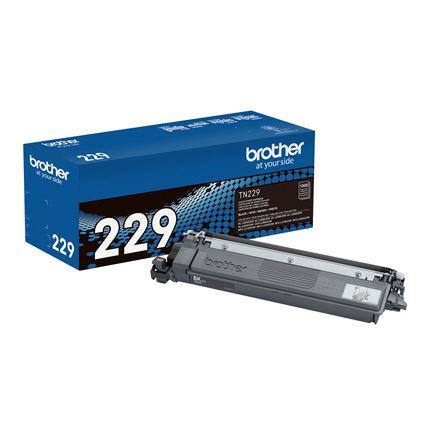 Toner Brother TN229BK negro - rendimiento aproximado hasta 1, 500 páginas, compatible con DCPL3560CDW, MFCL3780CDW