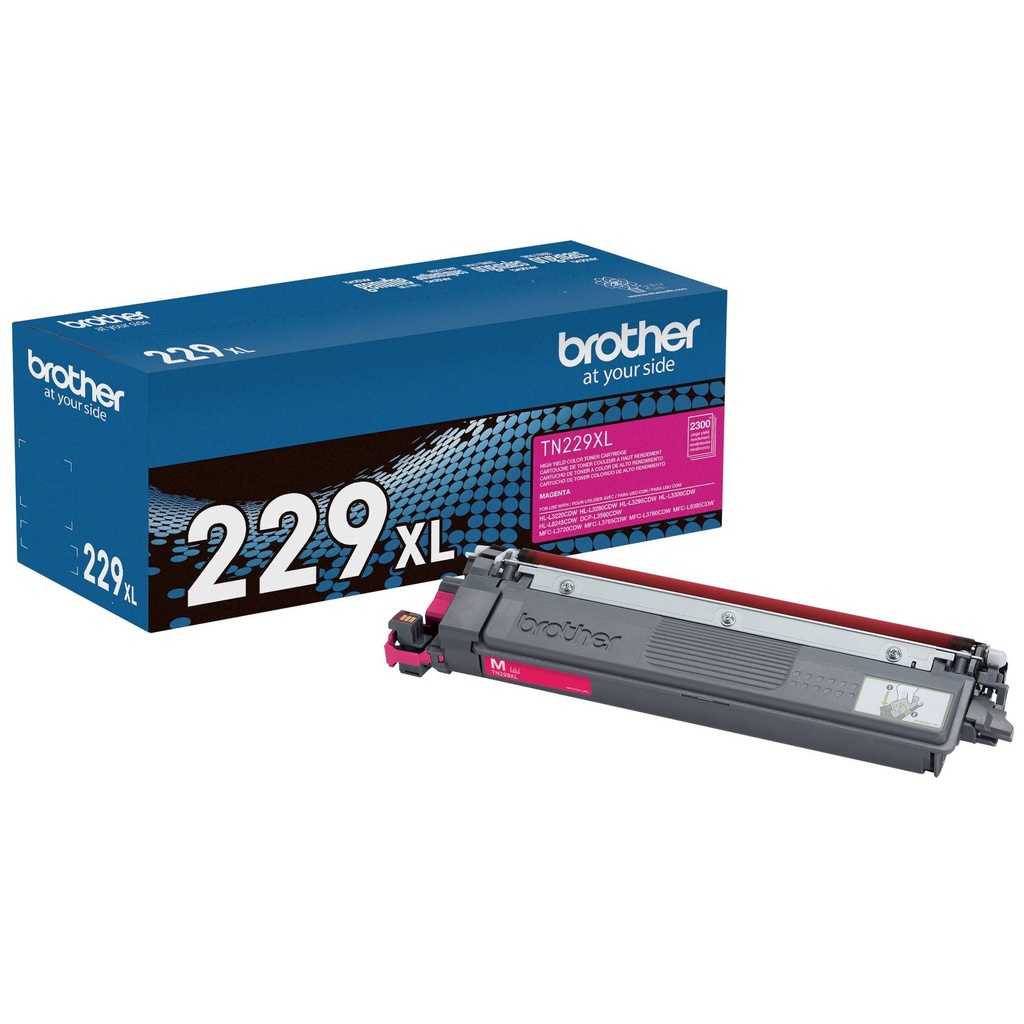 Toner Brother TN229XLM magenta - rendimiento aproximado hasta 2, 300 páginas, compatible con DCPL3560CDW, MFCL3780CDW