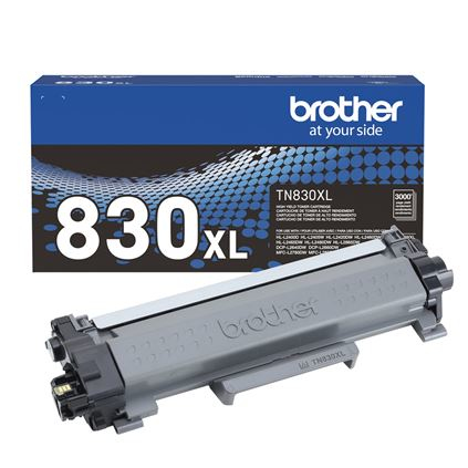 Tóner Brother TN830XL negro - rendimiento aproximado 3, 000 páginas, compatible con DCPL2660DW